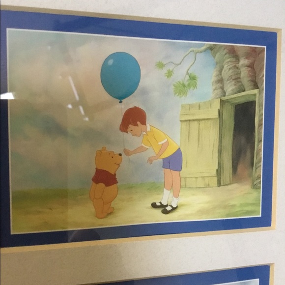 12”Plush Winnie the Pooh, and Disney framed pictures. Sold together as a group. - Picture 8 of 13